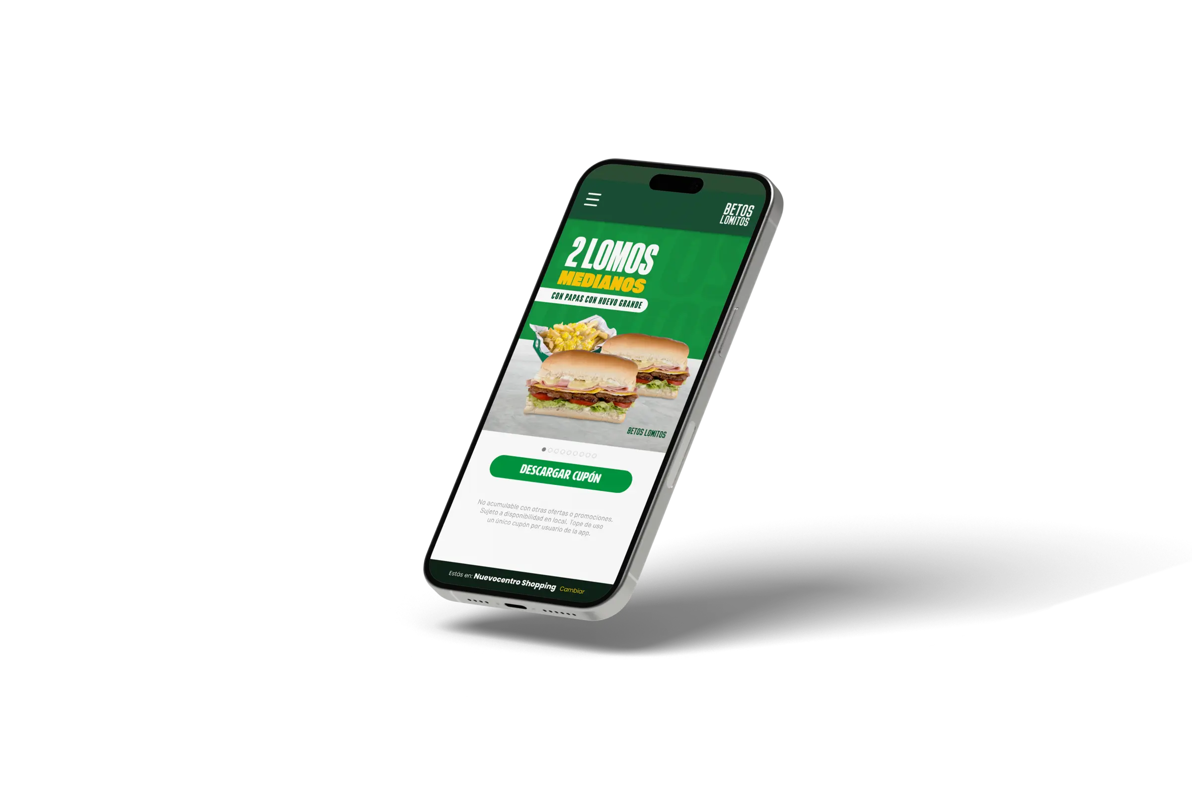 App de Betos en un teléfono